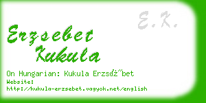 erzsebet kukula business card